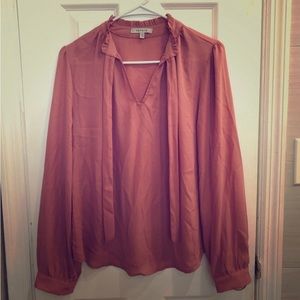 NWOT Papaya salmon blouse size Medium